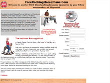 Tablet Screenshot of freerockinghorseplans.com